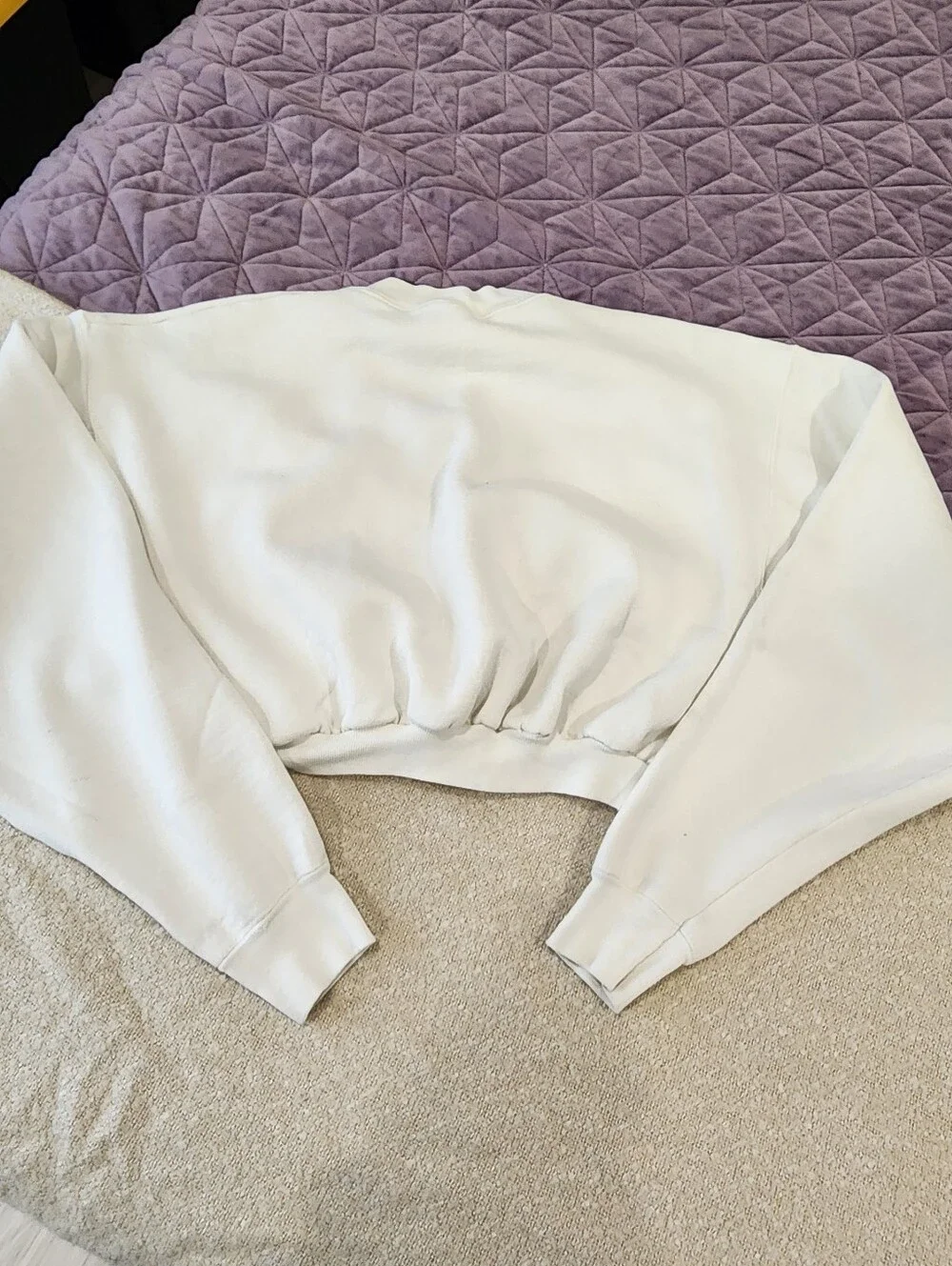 Vintage ALORE Custom Cropped Crewneck Sweatshirt 90s COLORADO - Picture 7 of 17